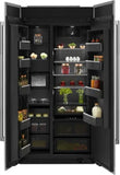 jenn air builtin side by side open box fridge freezer